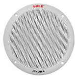 Pyle 6.5" 2-way Dual Cone Marine Speakers White 400w Max