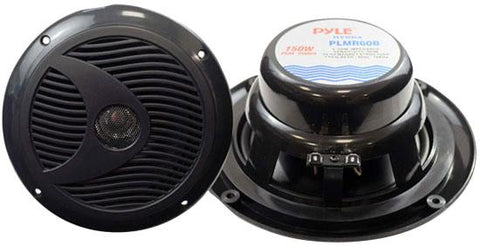 Pyle 6.5" Marine Speaker Black 150w Max