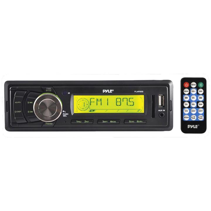 Pyle Marine Receiver Am-fm-usb Black Mechless