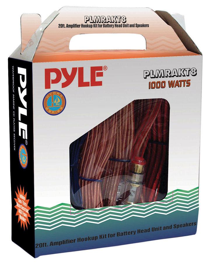 Amplifier Wiring Kit 8 Gauge Pyle Marine