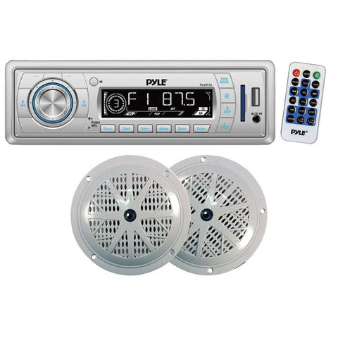 Pyle Am-fm Mechless Radio Usb-sd Reader 5.25" Speaker System