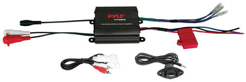 Pyle Marine 400w 2ch Amplifier Black Finish