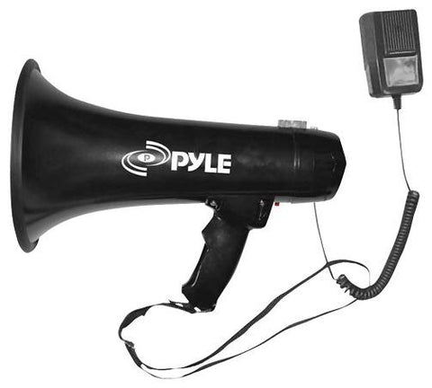 Pyle Pro Megaphone With Siren And 3.5mm Aux Input