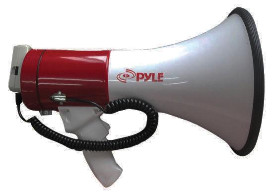 Pyle Pro Megaphone With Siren Talk Usb Sd Card