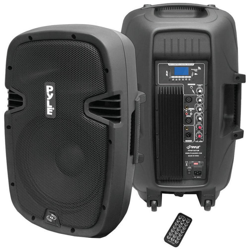 Pyle Pro Powered 15" Speaker With Mp3 Bluetooth Recording Function