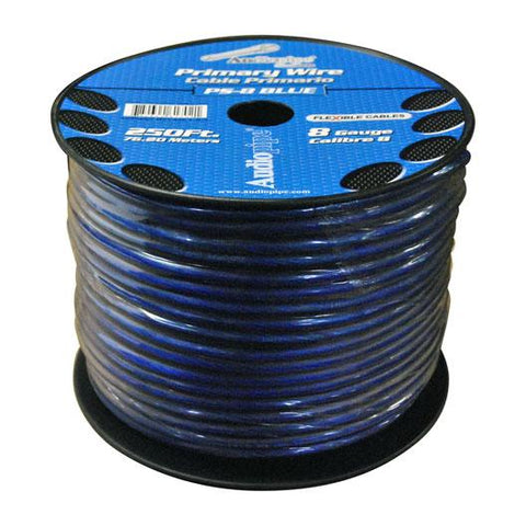 Audiopipe Power Wire 8 Gauge Blue 250 Ft. Roll