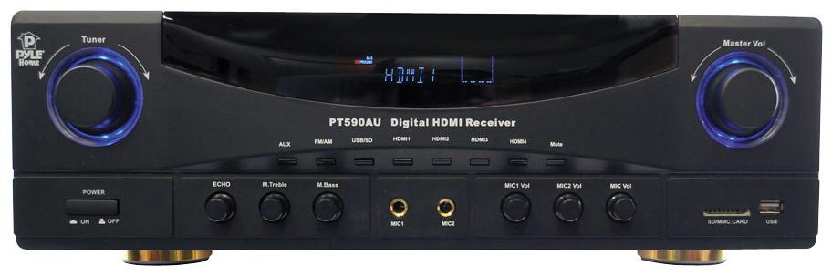 Pyle Amplifier Hdmi Receiver 350w Max