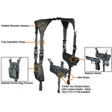 Utg Le Grade Universal Horizontal Shoulder Holster Black