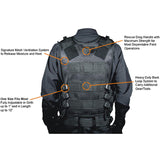 Utg 547 Law Enforcement Tactical Left Handed Vest Black