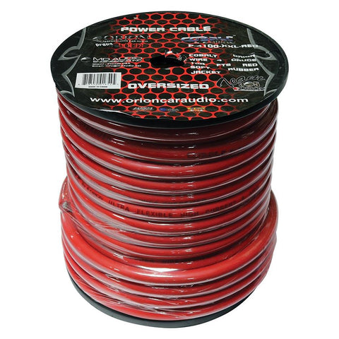 Orion Cobalt 0 Gauge Oversize Wire 50 Ft Red