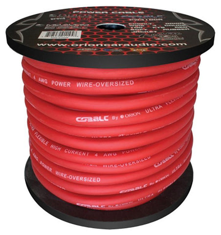 Cobalt Orion Wire 4 Gauge 100 Fts Red