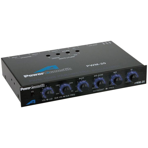 Equalizer Power Acoustik Pre-amp; 18db-octave