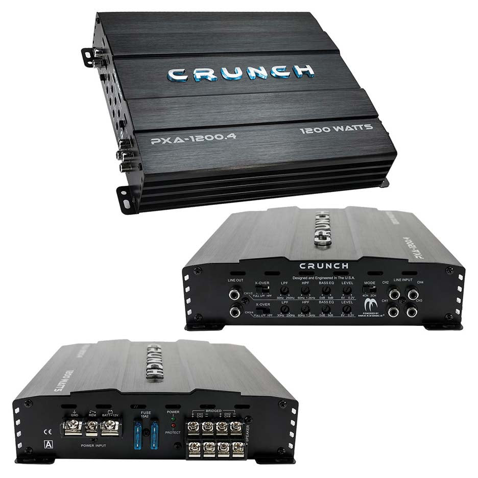 Crunch Amp 1200 Watt 4 Channel Amplifier