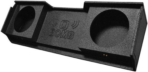 Qpower Bomb '99-06 Gmc Dual 10" Box Under Seat Downfire