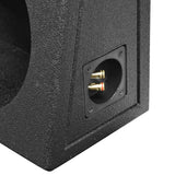 Qpower Single 10" Truck Ported Spl Empty Woofer Box With Bed Liner Spray