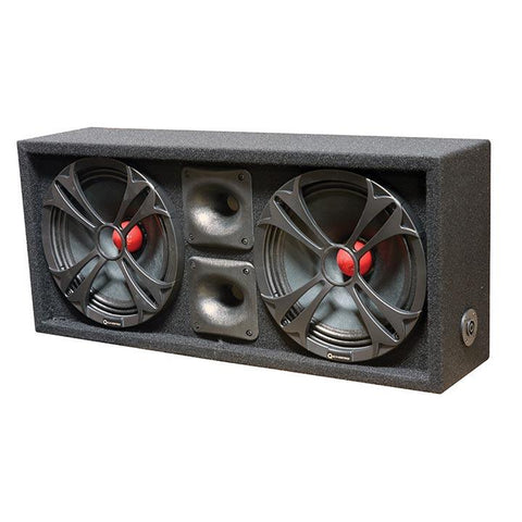 Qpower Loaded Chuchero (2) 10" Speakers & (2) Superztweeters Boxed