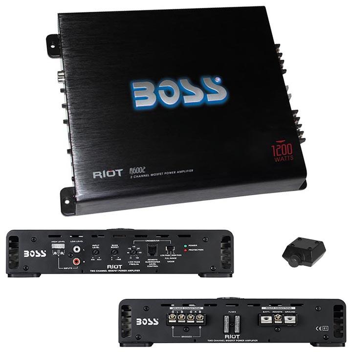 Boss Riot 2ch Amplifier 1200w Max