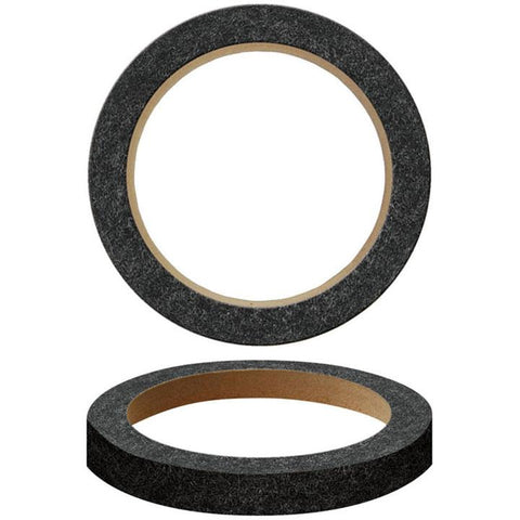 Nippon 6" Wood Speaker Ring With Black Carpet Sold In Pairs