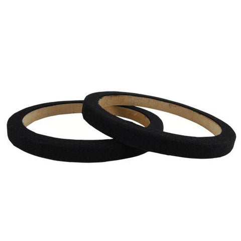 Nippon 8" Wood Speaker Ring With Black Carpet Sold In Pairs