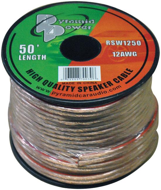 Speaker Wire Pyramid 12 Ga. 50 Ft.