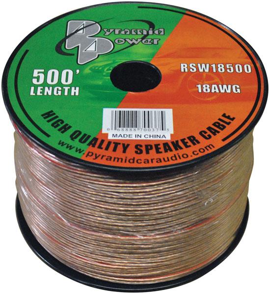 Speaker Wire Pyramid 18 Ga. 500 Ft.