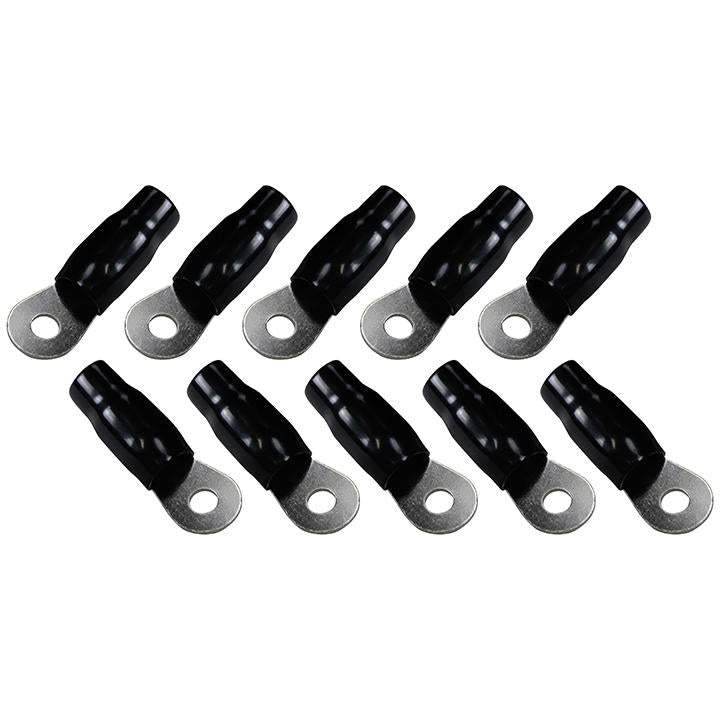 Orion Ring Terminal 1-0 Gauge 5-16 Hole - Black 10 Pack