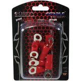 Orion Cobalt Series 4 Gauge Ring Terminals 10 Pcs.  5-16 Hole - Red