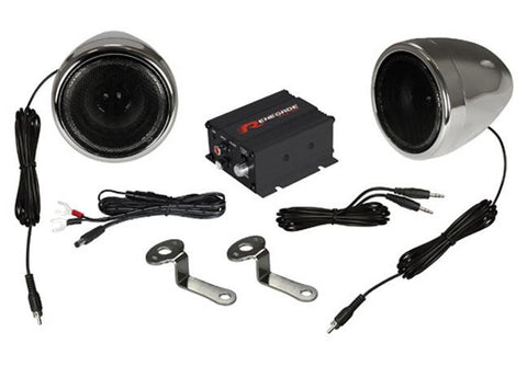 Renegade Motorcycle Kit Speaker And Amplifier 100w Max Chrome