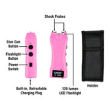 Sabre Dual Capacitor Stun Gun-led Flashlight 1.6 Microcoulombs & 120 Lumens