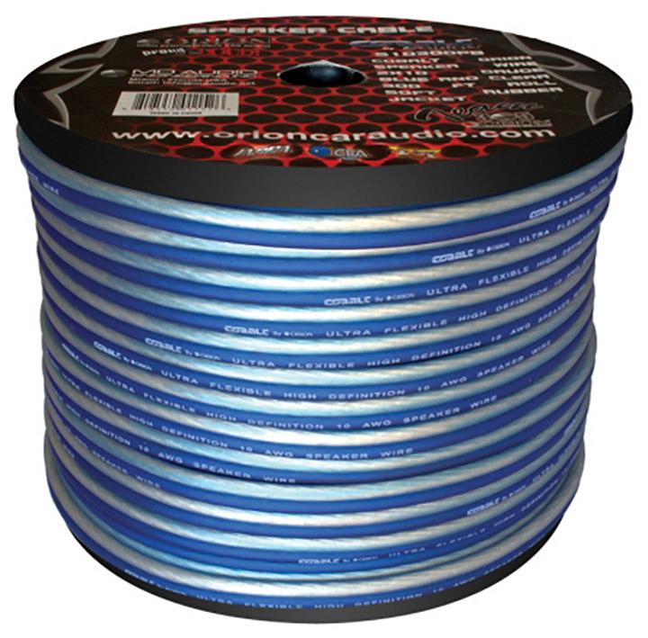 Cobalt Orion Speaker Wire 10 Gauge Blue-clear 300ft