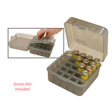 Mtm Shotshell Box 25 Round Flip-top 12 20 Gauge Up To 3 Inch Clear Smoke