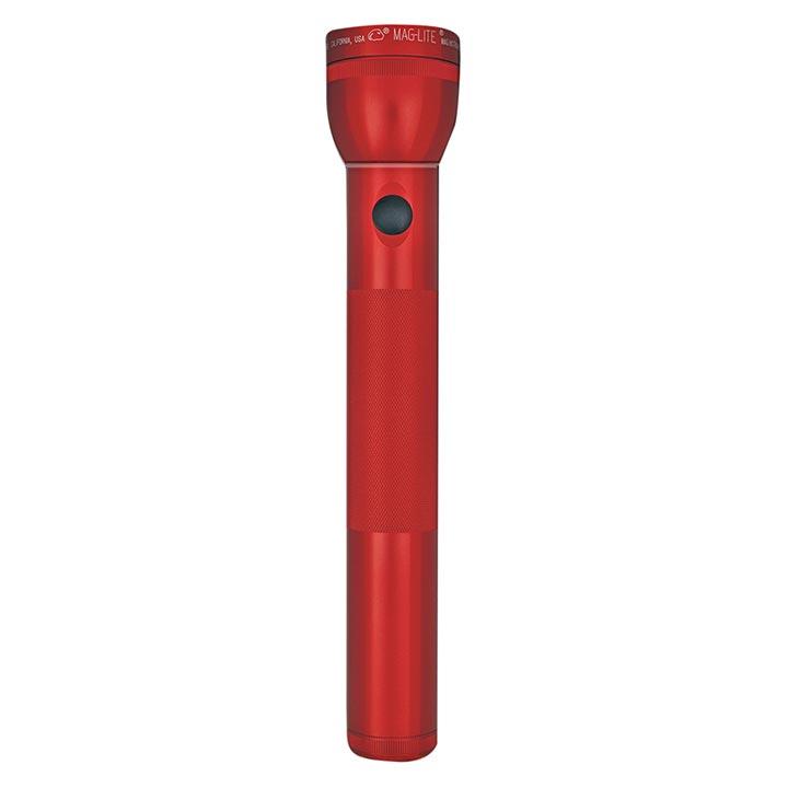 Maglite 3 Cell D  Flashlight Red-blister Pack