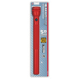 Maglite 5 Cell D  Flashlight Red-blister Pack