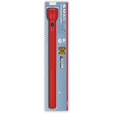 Maglite 6 Cell D  Flashlight Red-blister Pack