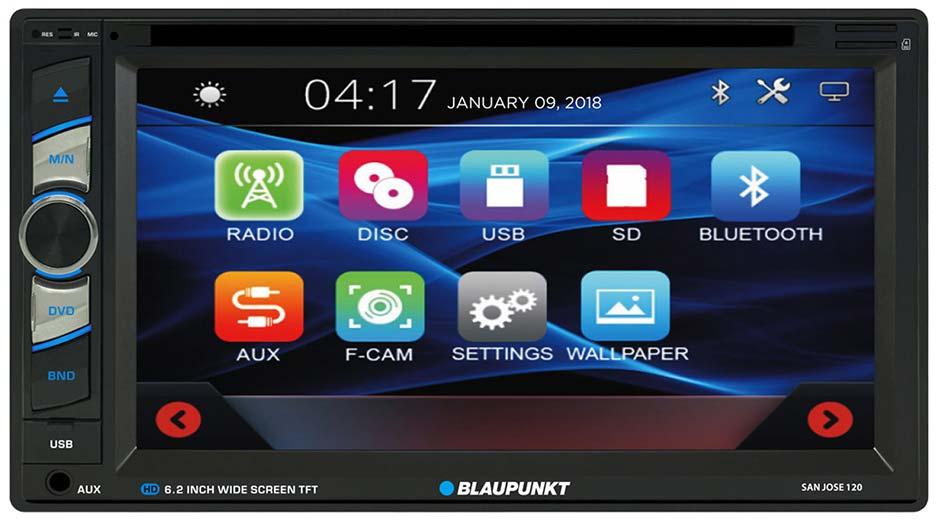 Blaupunkt 6.2" D.din Touchscreen Am-fm-dvd-bt