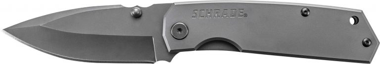 Schrade Sch303m Mini Frame Lock Folding Knife Drop Point Blade Steel Handle