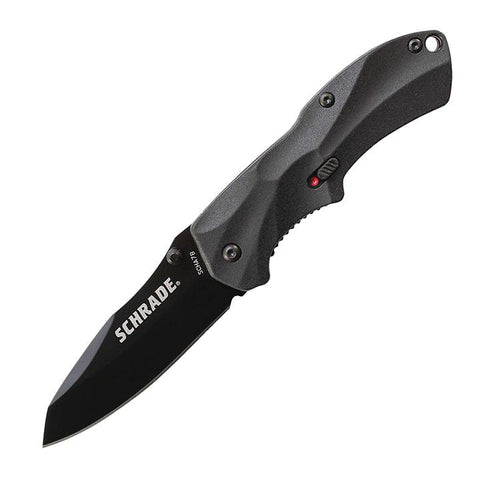 Schrade M.a.g.i.c. Assisted Opening Liner Lock Folding Knife Clip Point Blade Aluminum Handle