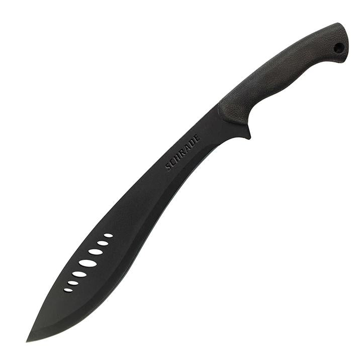 Schrade Schkm1 Large Full Tang Kukri Machete Fixed Blade Safe-t-grip Handle