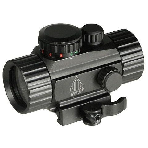 Utg 3.8 Ita Red-green Circle Dot Sight W-integral Qd Mount