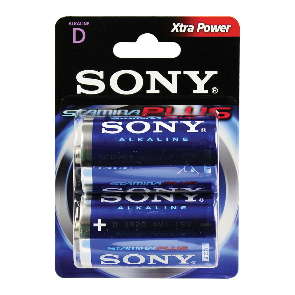 Sony Alkaline Stamina Plus D 2 Batteries Per Pack(am1b2d)