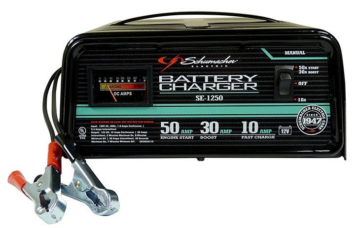 Schumacher 10-30-50a 12v Manual Battery Charger With Engine Start