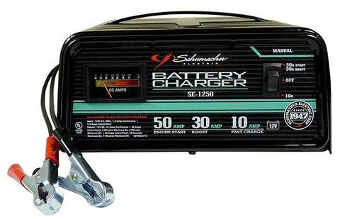 Schumacher 10-30-50a 12v Manual Battery Charger With Engine Start