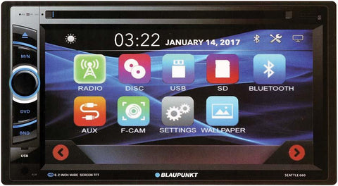 Blaupunkt D.din 6.2" Touchscreen Am-fm-cd-dvd-bt-usb