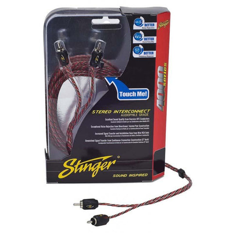 Stinger 6ft 4000 2ch Rca's Directional Twisted