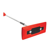 Snow Joe Led Red 4 In 1 Telescoping Snow Broom Ice Scraper 18 In Foam Head Headlights Red