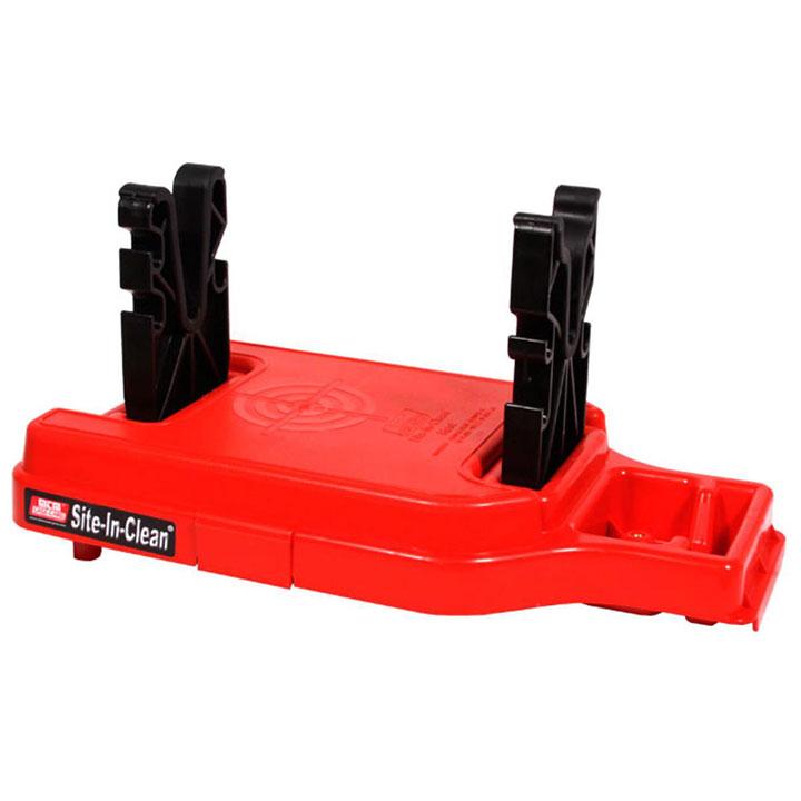 Mtm Site-in-clean Rifle Rest & Cleaning Center Red