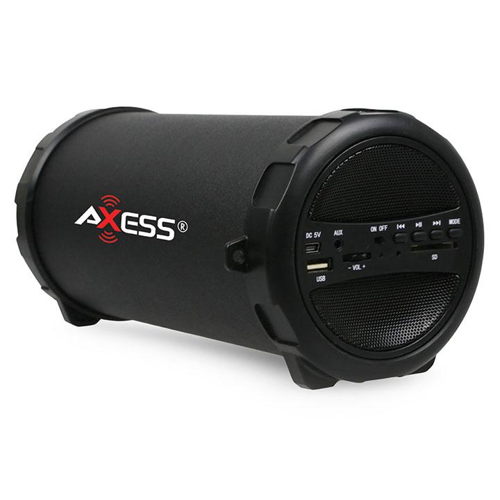 Axess Portable Bluetooth Indooroutdoor Black With Built-in 3 Inch Sub