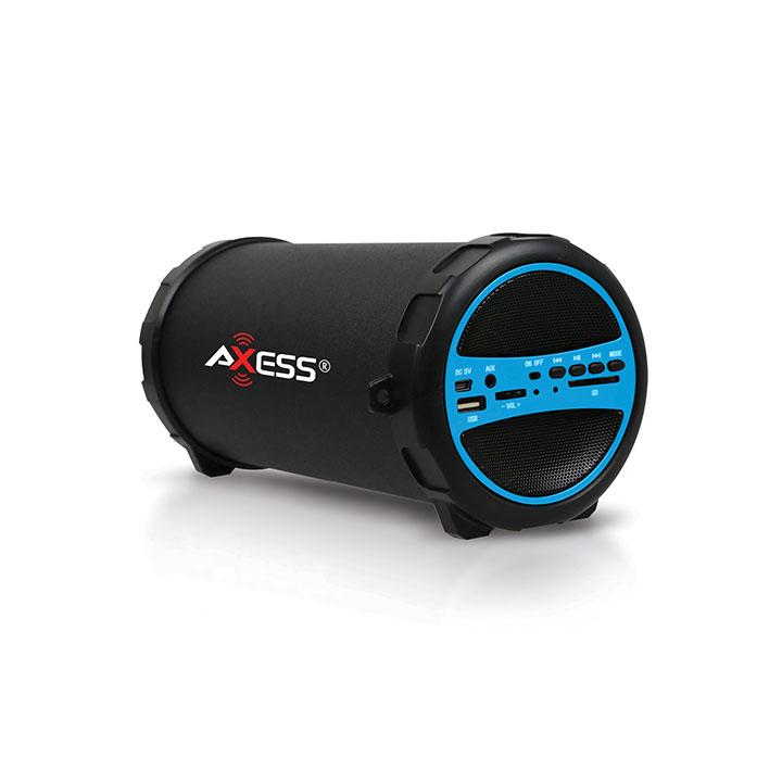 Axess Portable Bluetooth Indooroutdoor Blue With Builtin 3 Inch Sub