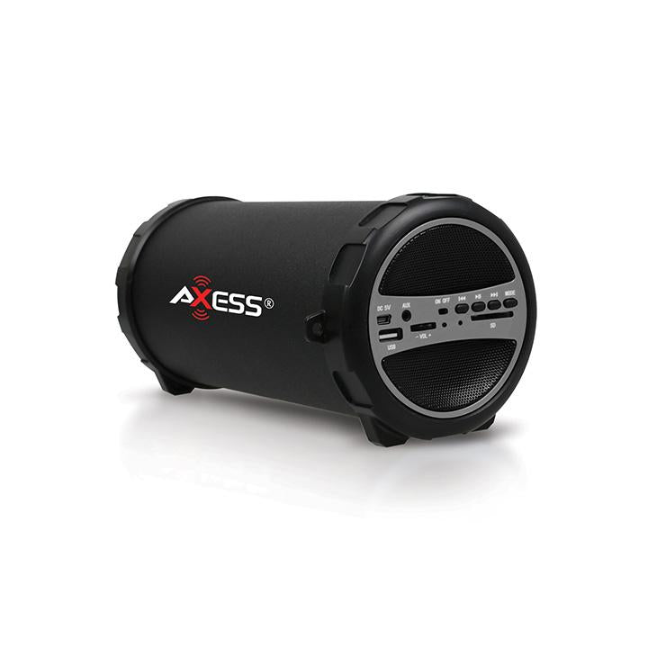 Axess Portable Bluetooth Indooroutdoor Grey With Builtin 3 Inch Sub