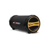 Axess Portable Bluetooth Indooroutdoor Yellow With Builtin 3 Inch Sub